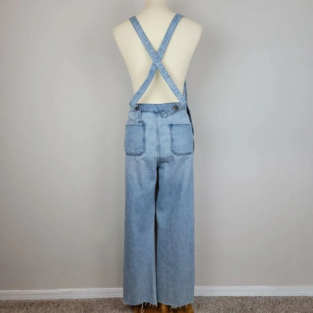 Joe's Captivate The Wide Leg High Rise Overall Jea - Picture 7 of 16